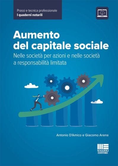 Copertina del quaderno «Aumento del capitale sociale», Maggioli Editore